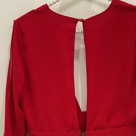 🔴YA LOS ANGELES RED V NECK DRESS🔴 - Picture 10 of 11